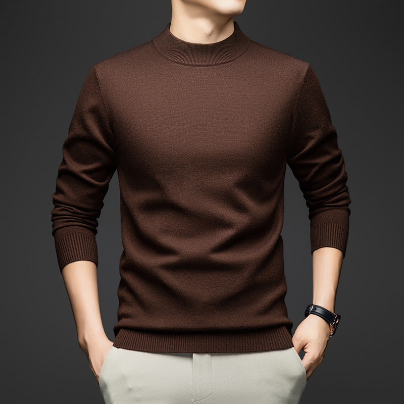 New Autumnwinter Casual Solid-color Knit Undershirt