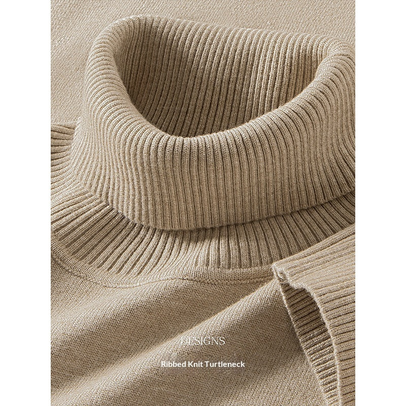 Thickened Men's Turtleneck Thermal Knitwear For Autumn And Winter