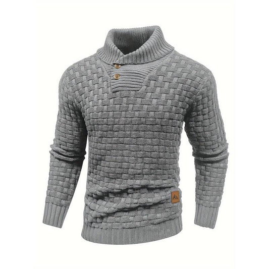 Men's Casual Plaid High-elasticity Sweater