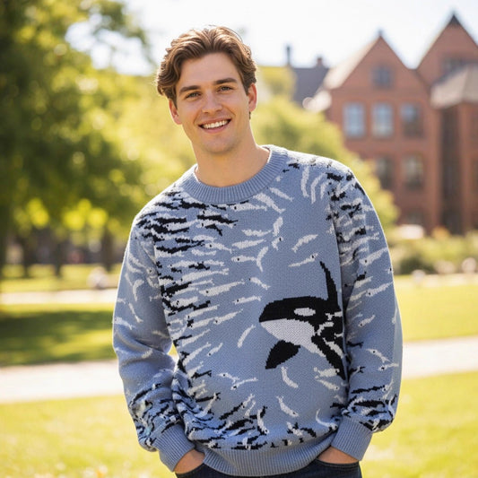 Casual Fashion Korean Style Knitted Wool Sweater - Joker