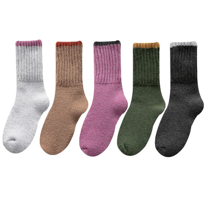 Winter New Thickened Women's Terry Tube Socks