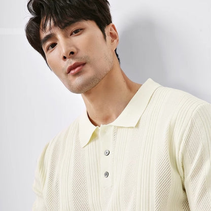 Ausgehöhltes Ansteck-Strick Herrenmode