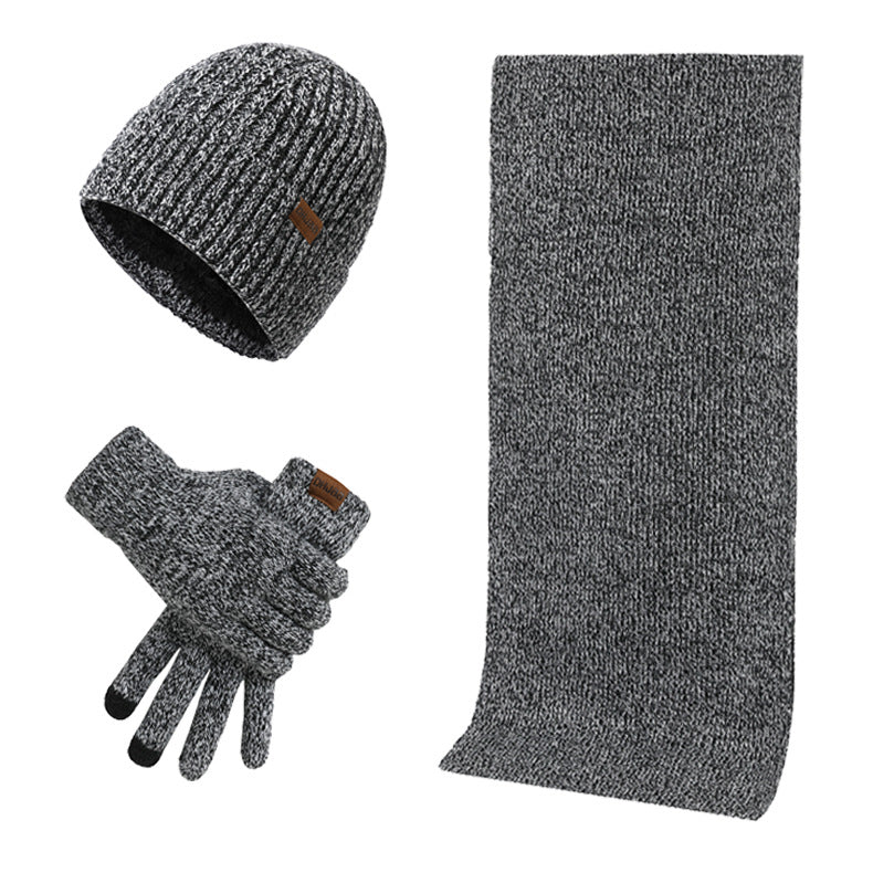 Mützenschal Und Handschuhe Dreiteiliges Set