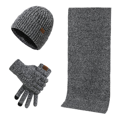 Mützenschal Und Handschuhe Dreiteiliges Set