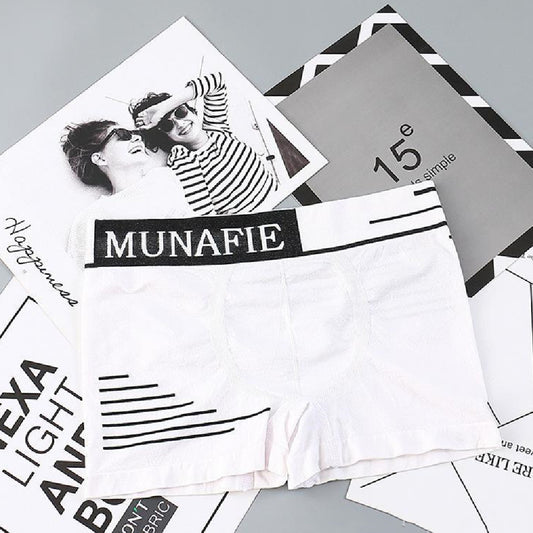 Men's Square Letter Underpants Are Breathable And Elastic