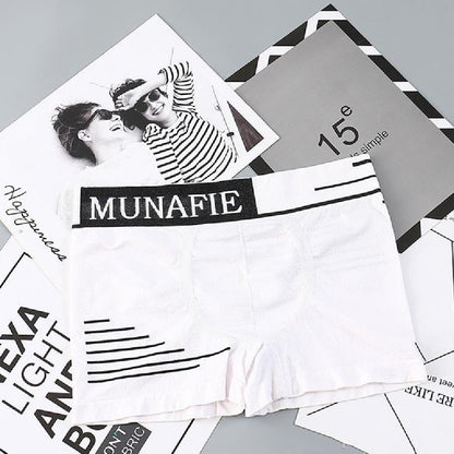 Men's Square Letter Underpants Are Breathable And Elastic