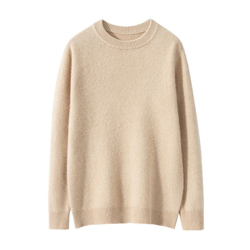 High-end Men's Round Neck Solid Color Sweater