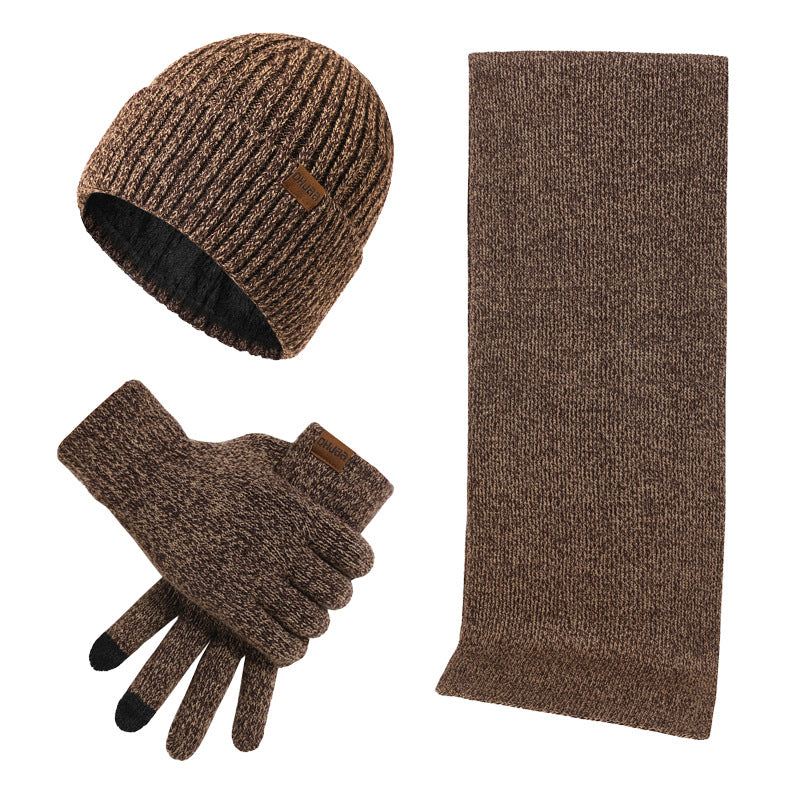 Mützenschal Und Handschuhe Dreiteiliges Set