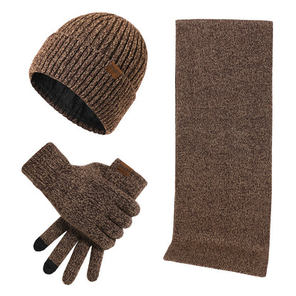 Mützenschal Und Handschuhe Dreiteiliges Set