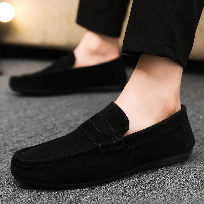 Leichte Herren Slip-on Freizeitschuhe – Atmungsaktives Canvas – Komfortable Loafer mit spitzer Zehenpartie