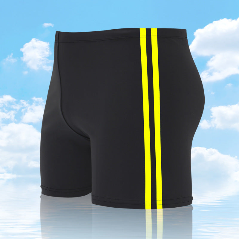 Men's Loose Fashion Flat Corner Splicing Swimming Trunks