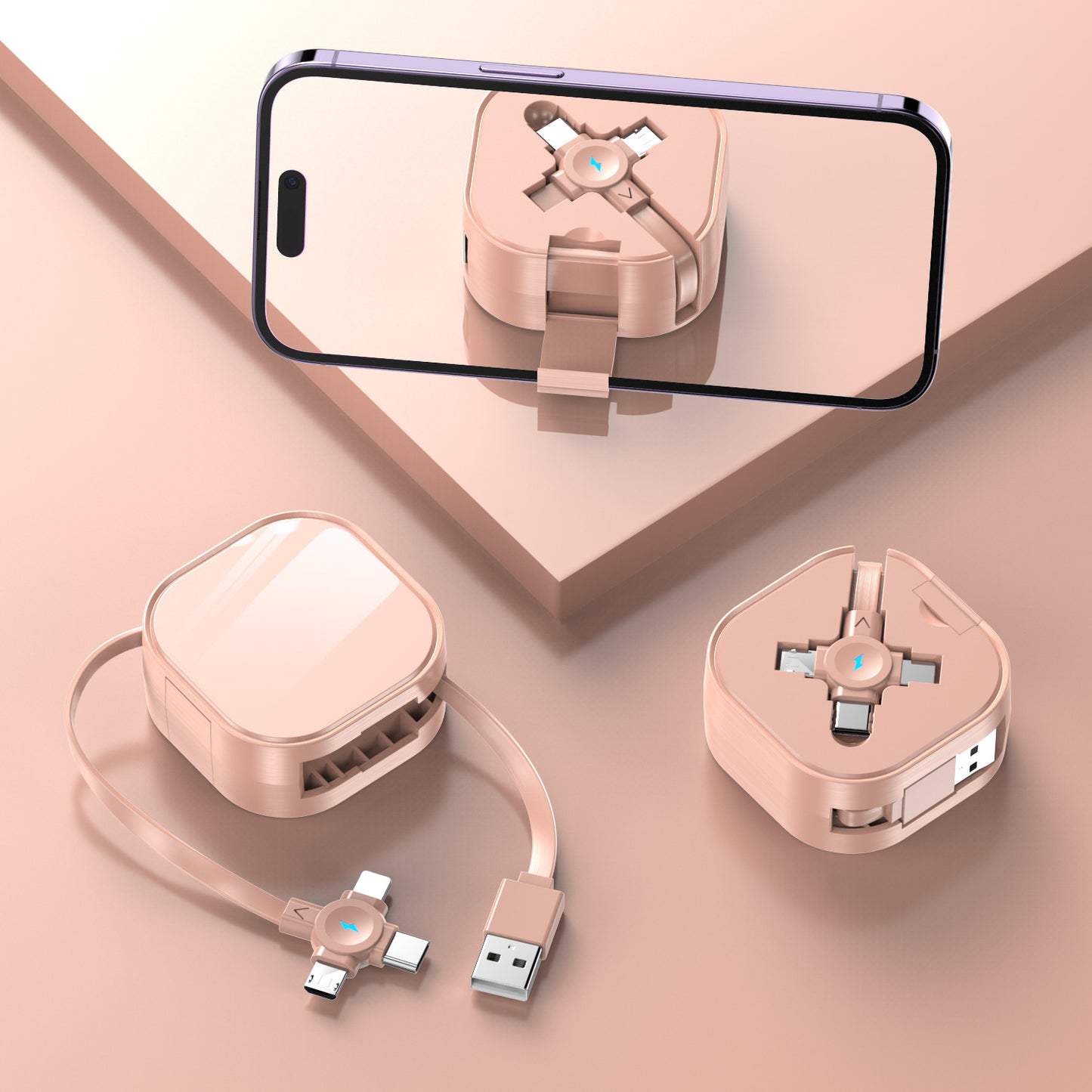 Drei-in-Eins-Halter Teleskop-Datenkabel