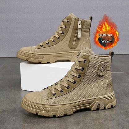 Atmungsaktive High-Top-Seitenreißverschluss-Stiefel