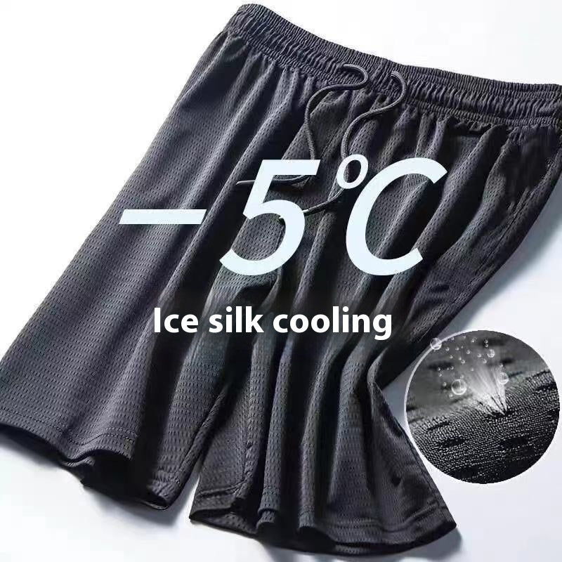 Full Size Quick-drying Shorts Men's Summer Ice Silk
