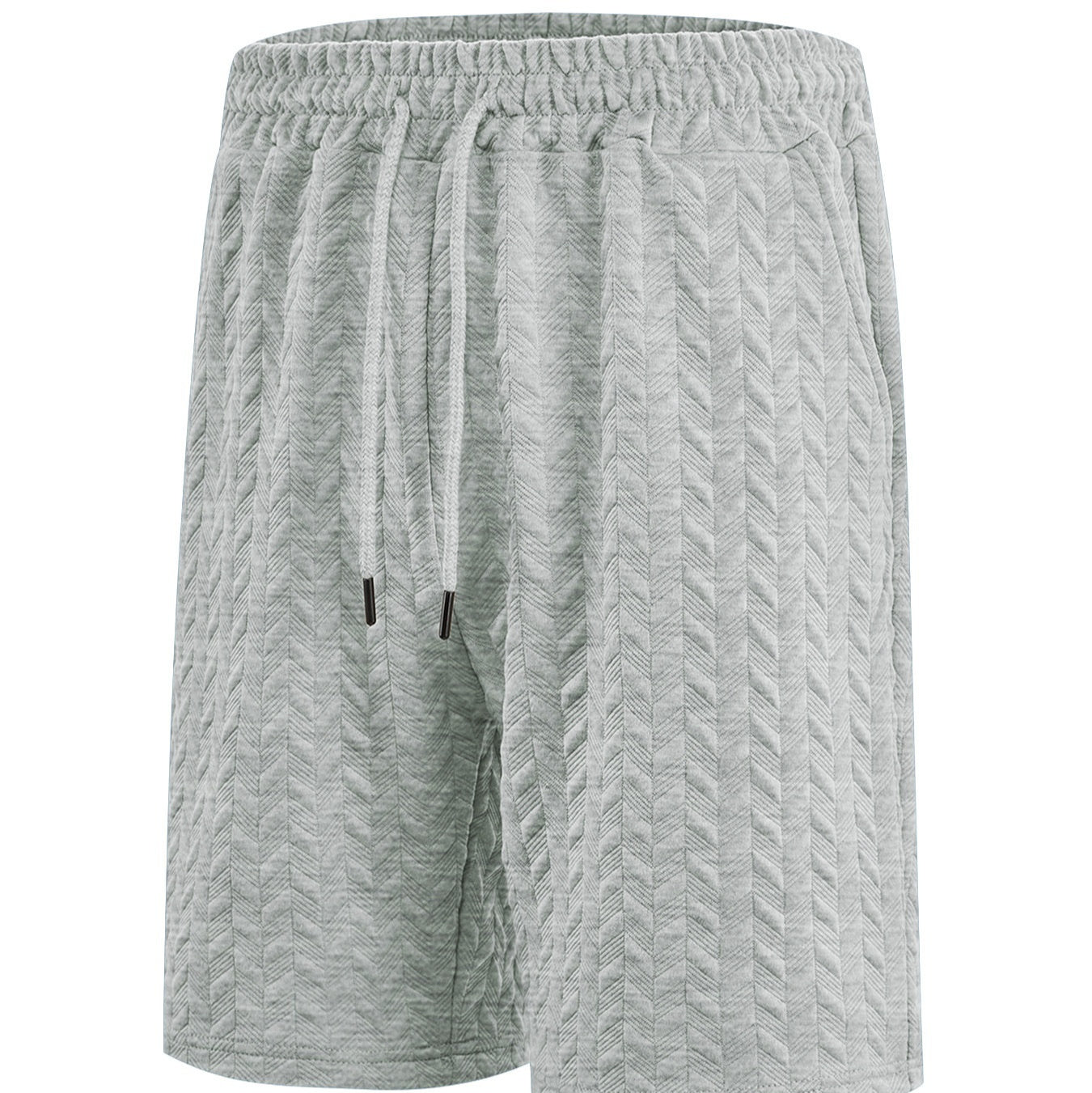 Herren Loose Solid Jacquard Drawstring Casual Beach Pants