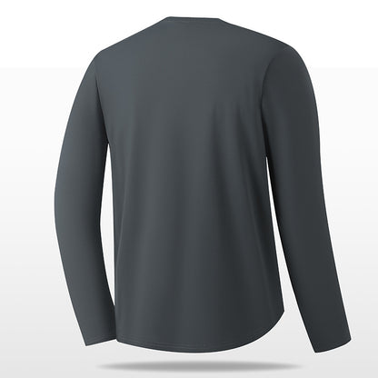 Non-deformed Solid Color Long Sleeve T-shirt