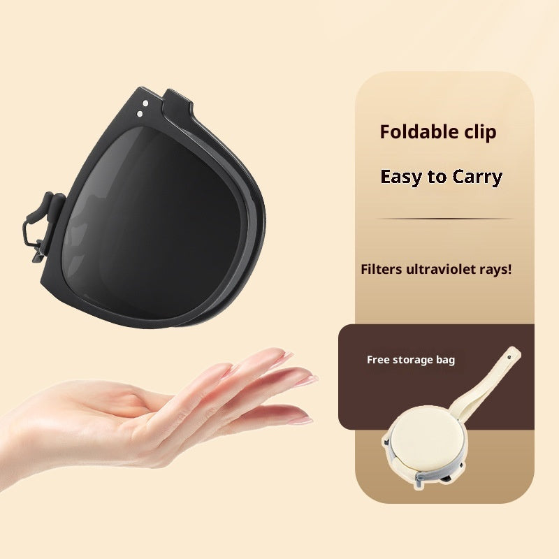 Foldable Polarized Sunglass Clips UV Protection Fashionable Lightweight