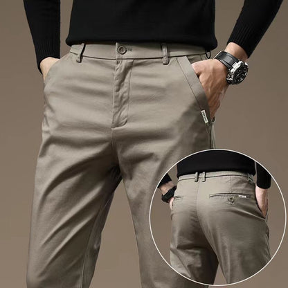 Combed Cotton Light Business Casual Pants Men