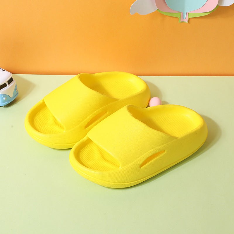 Summer Cute Thick - soled Soft - soled Home Indoor Outdoor Solid Color Sandals And Slippers - Joker