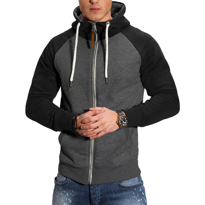 Men's Colorblock Casual Cardigan Sweater