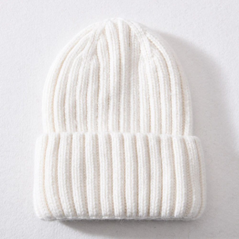 Winter Silk Satin-lined Knit Hat Unisex Thickened Version