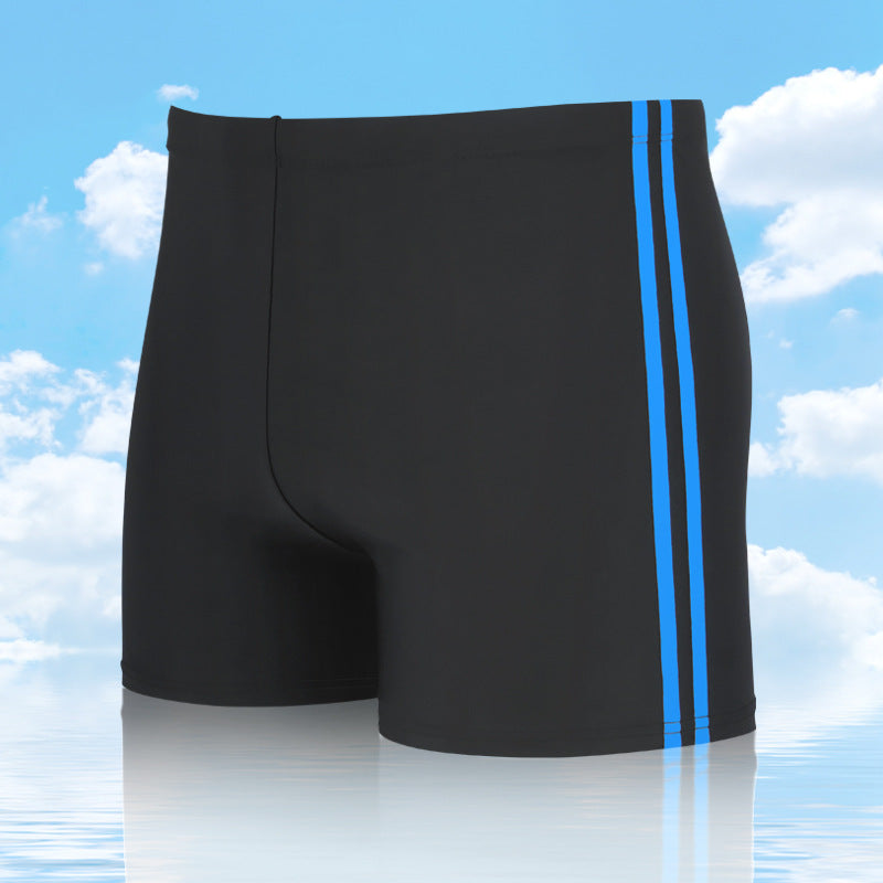 Men's Loose Fashion Flat Corner Splicing Swimming Trunks